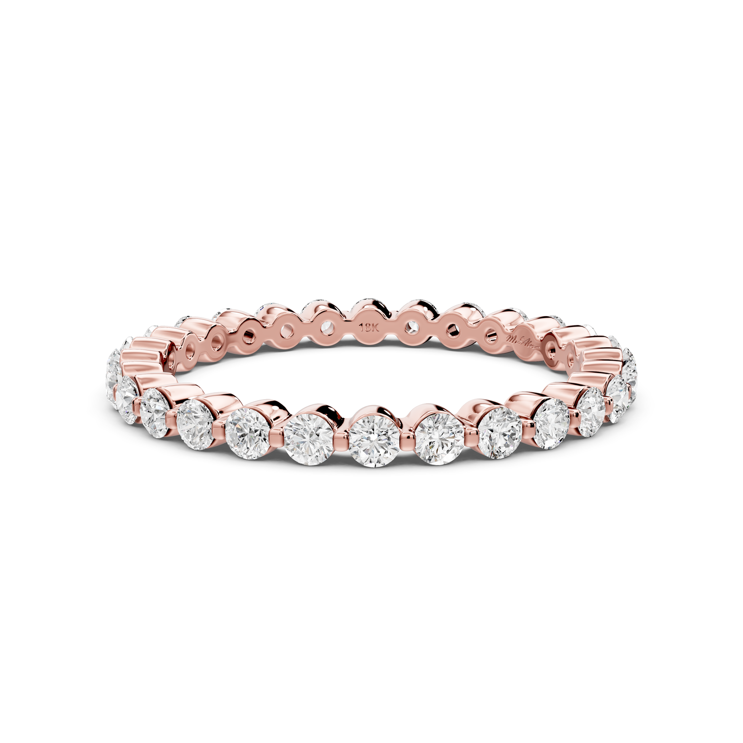 Maris - 0.61ct 14k rose gold Diamond Eternity Band Ring