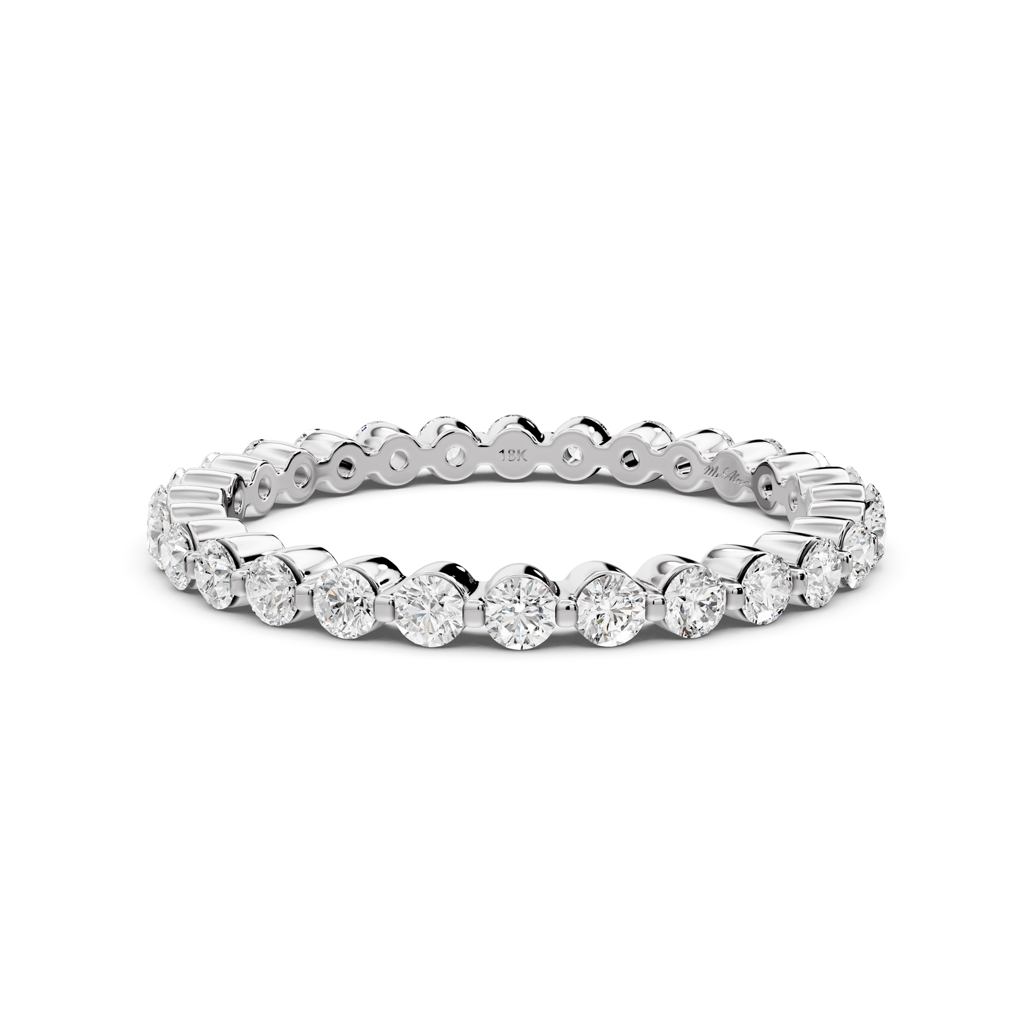 Maris - 0.61ct 18k white gold Diamond Eternity Band Ring