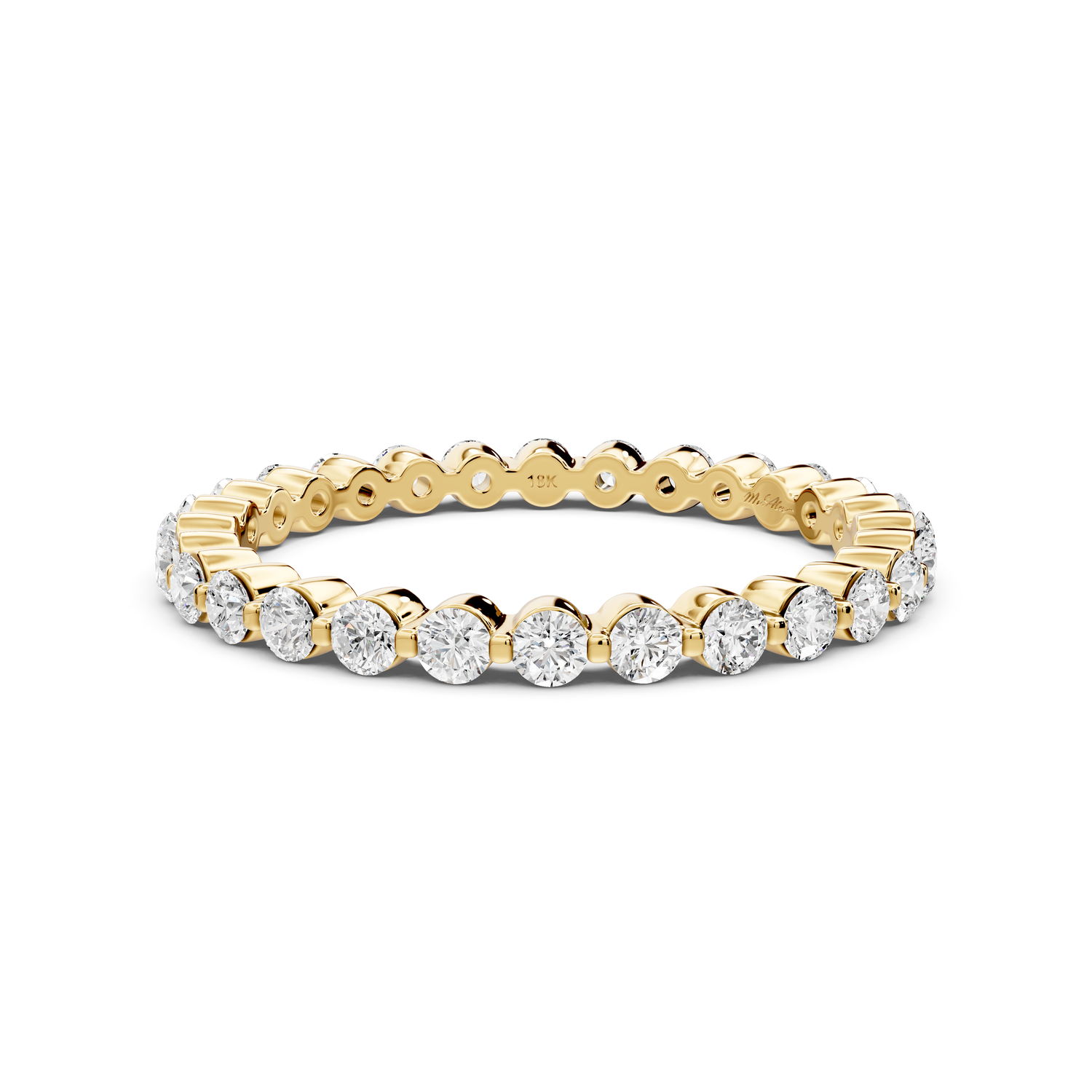 Maris - 0.61ct 14k yellow gold Diamond Eternity Band Ring