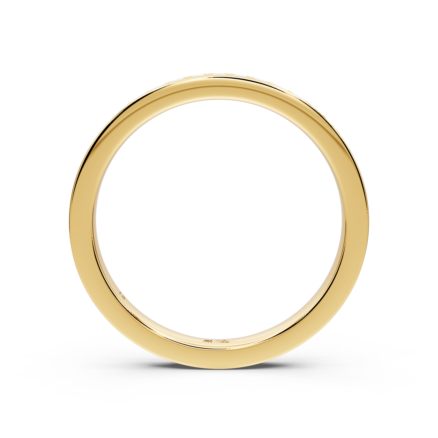 Keira - 0.37ct 18k yellow gold Diamond Pavé Wedding Band Ring