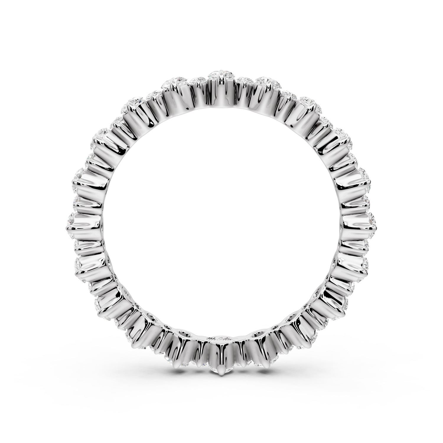 Amara - 0.68ct 18k white gold Graduated Diamond Eternity Band Ring