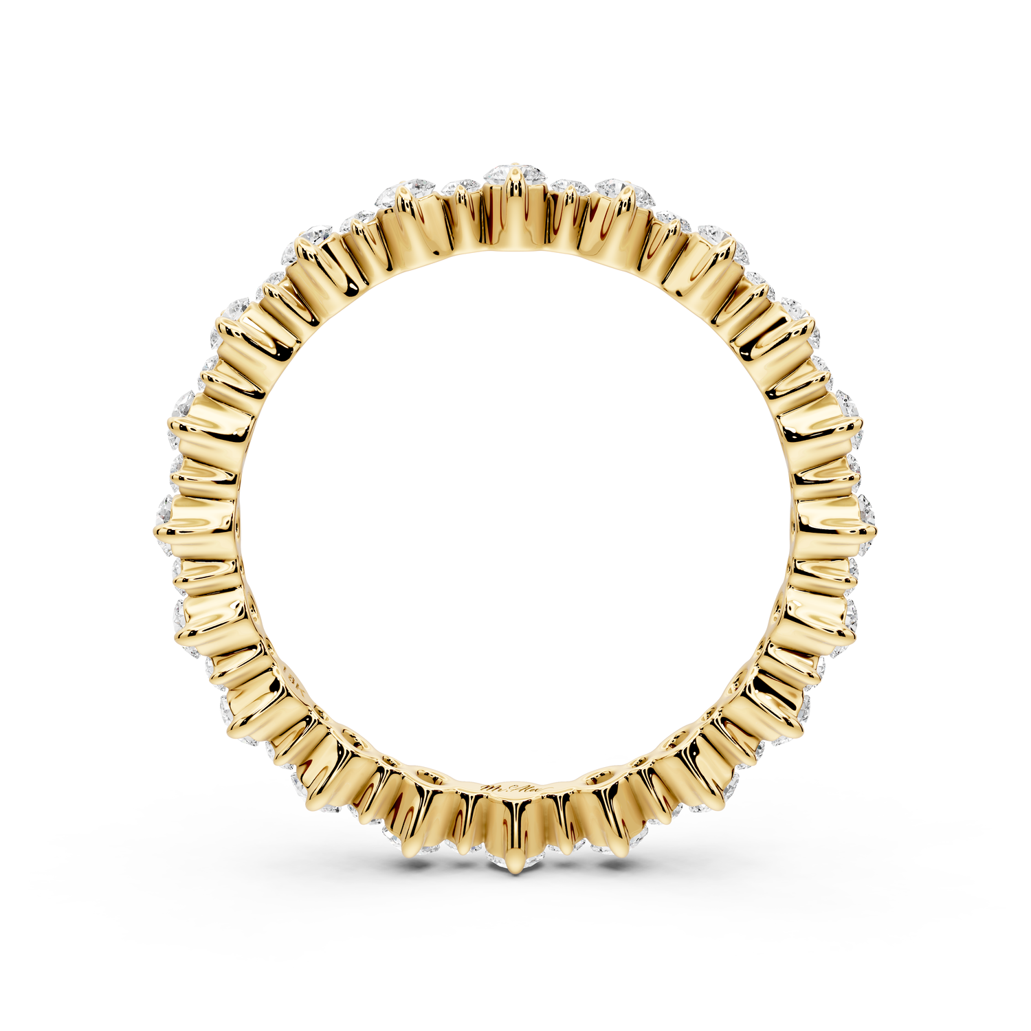 Amara - 0.68ct 14k yellow gold Graduated Diamond Eternity Band Ring