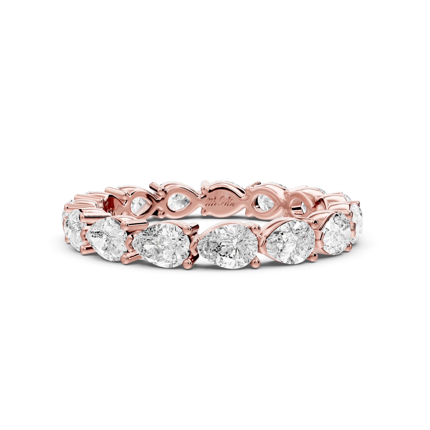 Adar - 1.87ct 14k white gold Pear-Shaped Diamond Eternity Band Ring