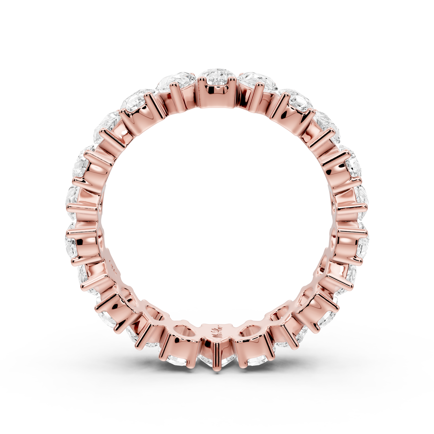 Lior - 2.78ct 18k yellow gold Vertical Pear-Cut Diamond Eternity Band Ring