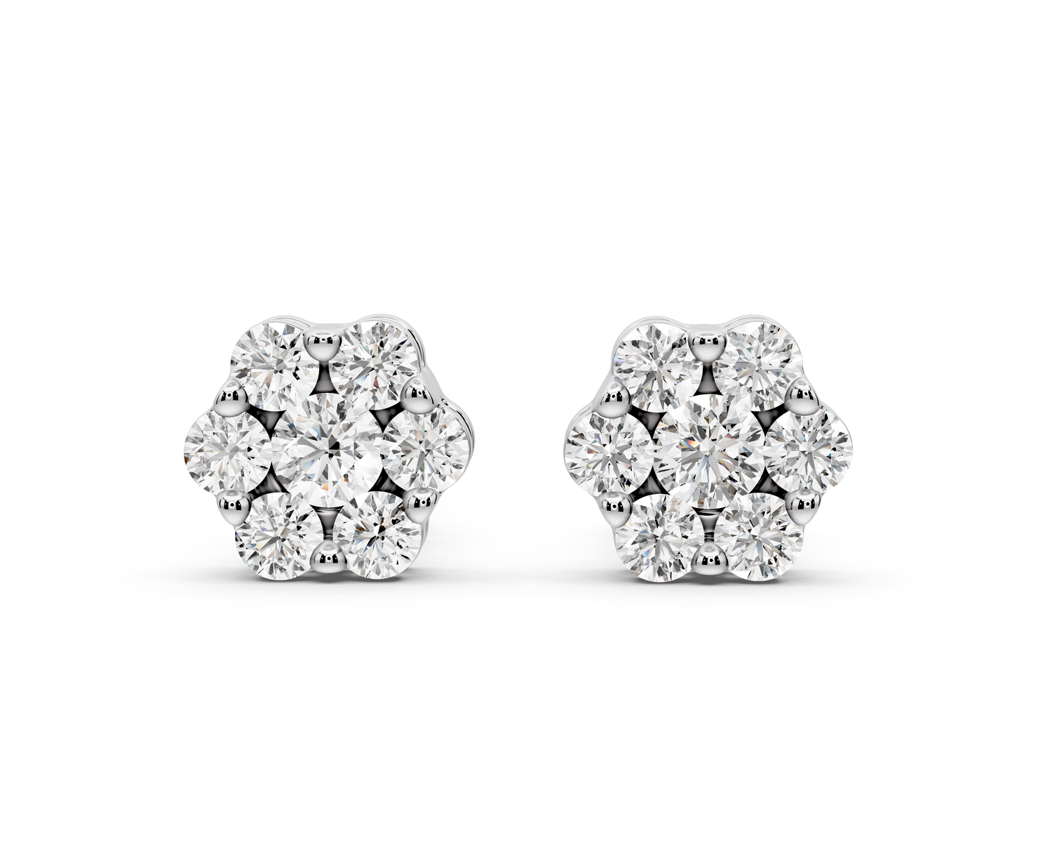 Maya Earrings White Gold