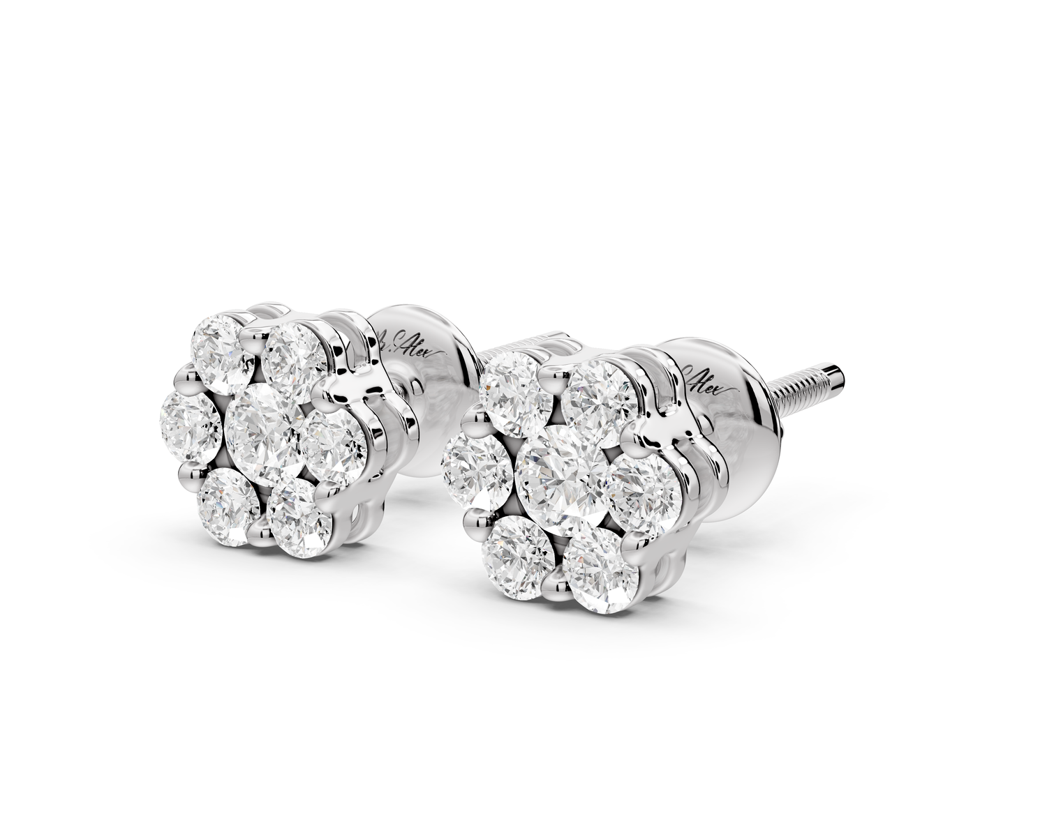 Maya Earrings White Gold