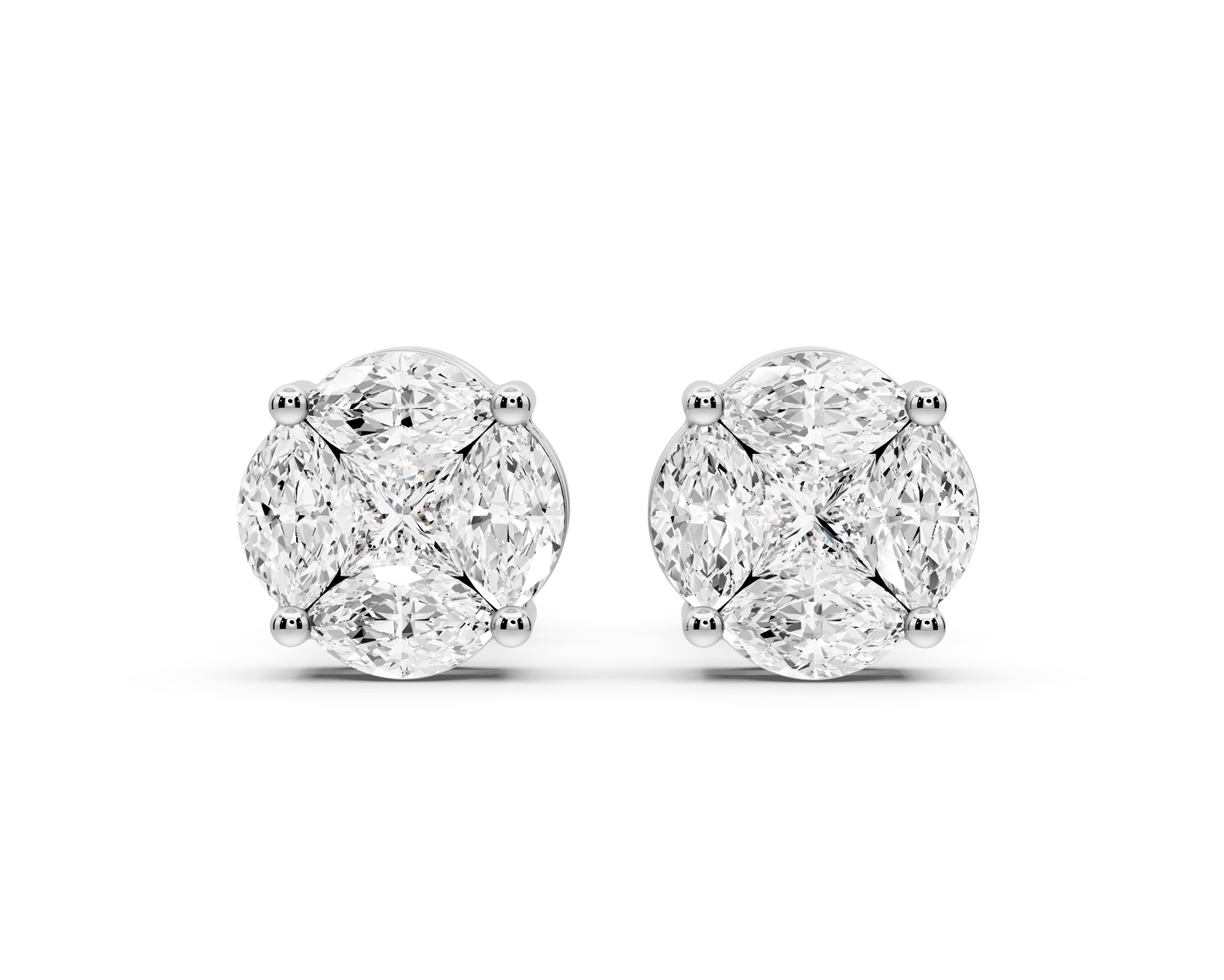 Isla Earrings White Gold