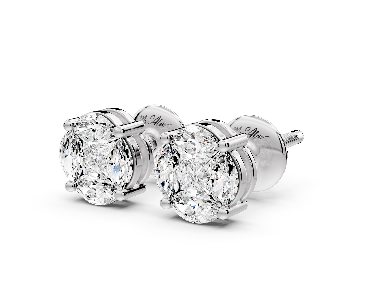Isla Earrings White Gold
