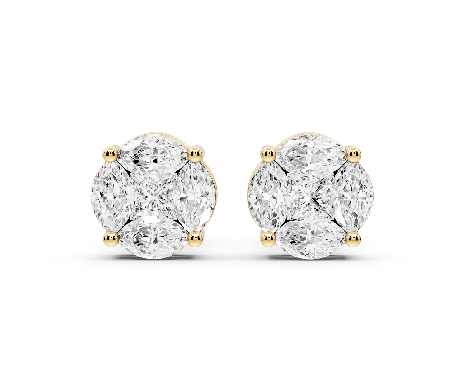 Isla Earrings Yellow Gold