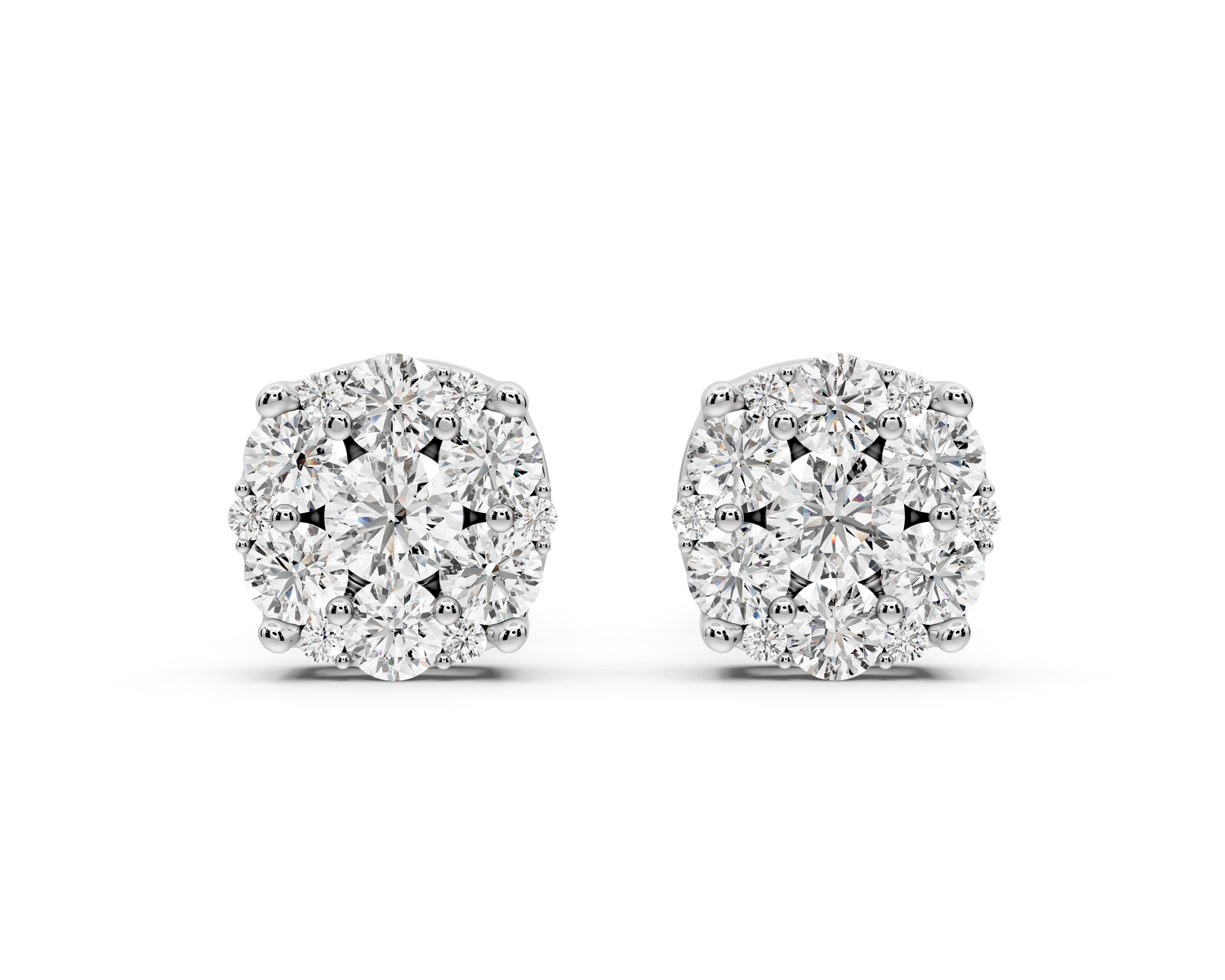 Aria Earrings White Gold
