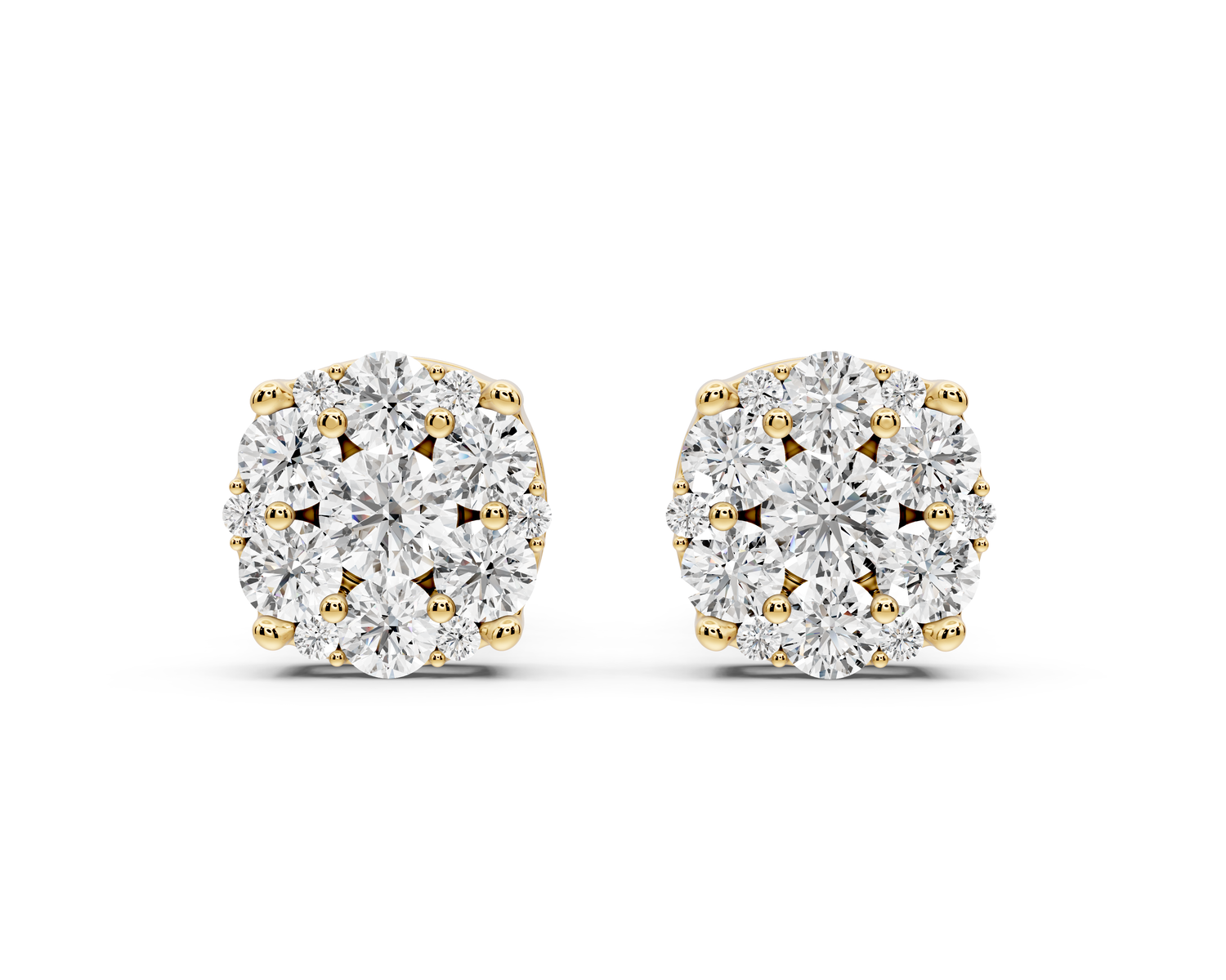 Aria Earrings Yellow Gold