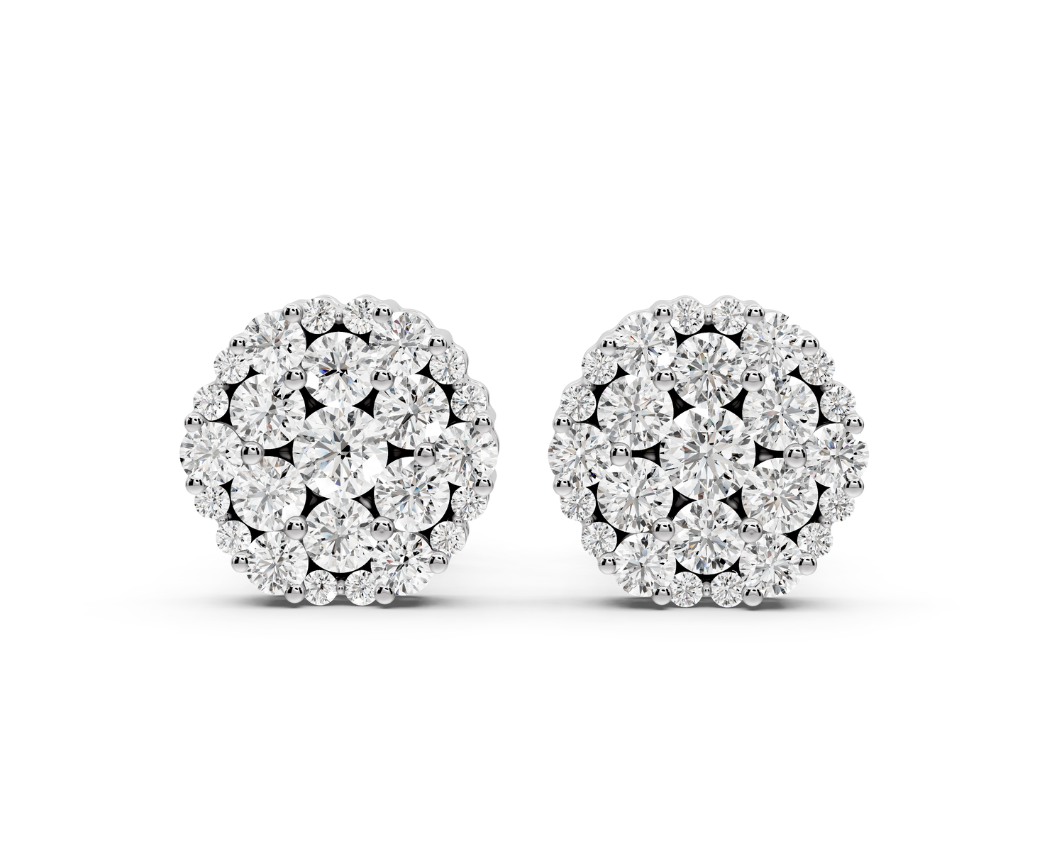 Stella Earrings White Gold
