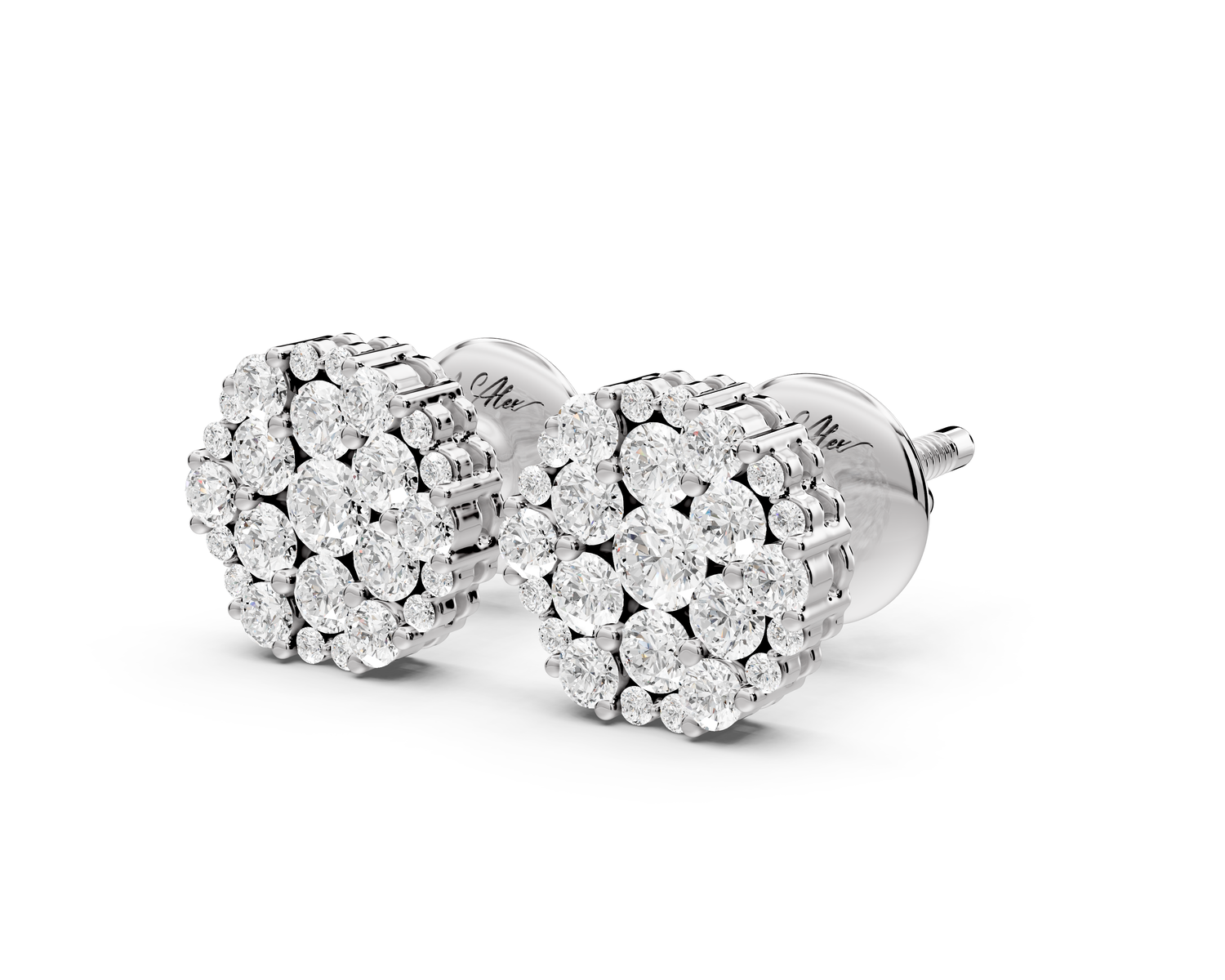 Stella Earrings White Gold