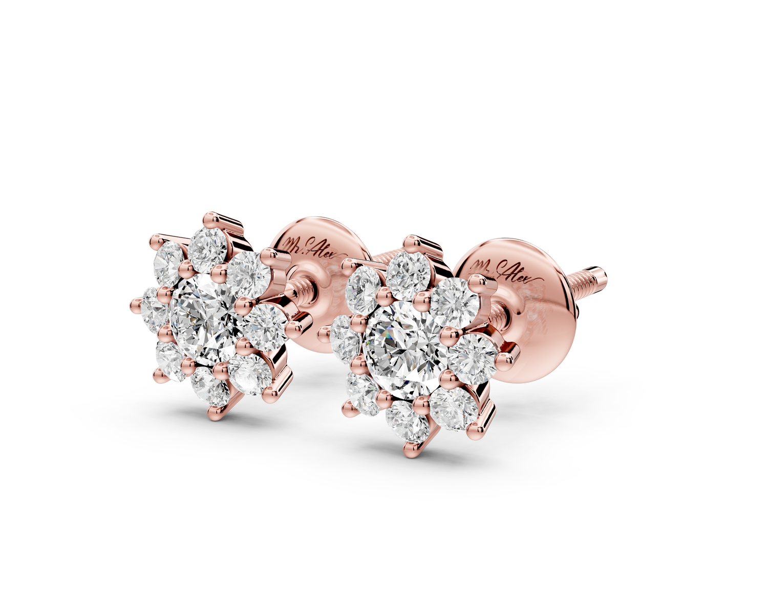 Ivy Earrings Rose Gold