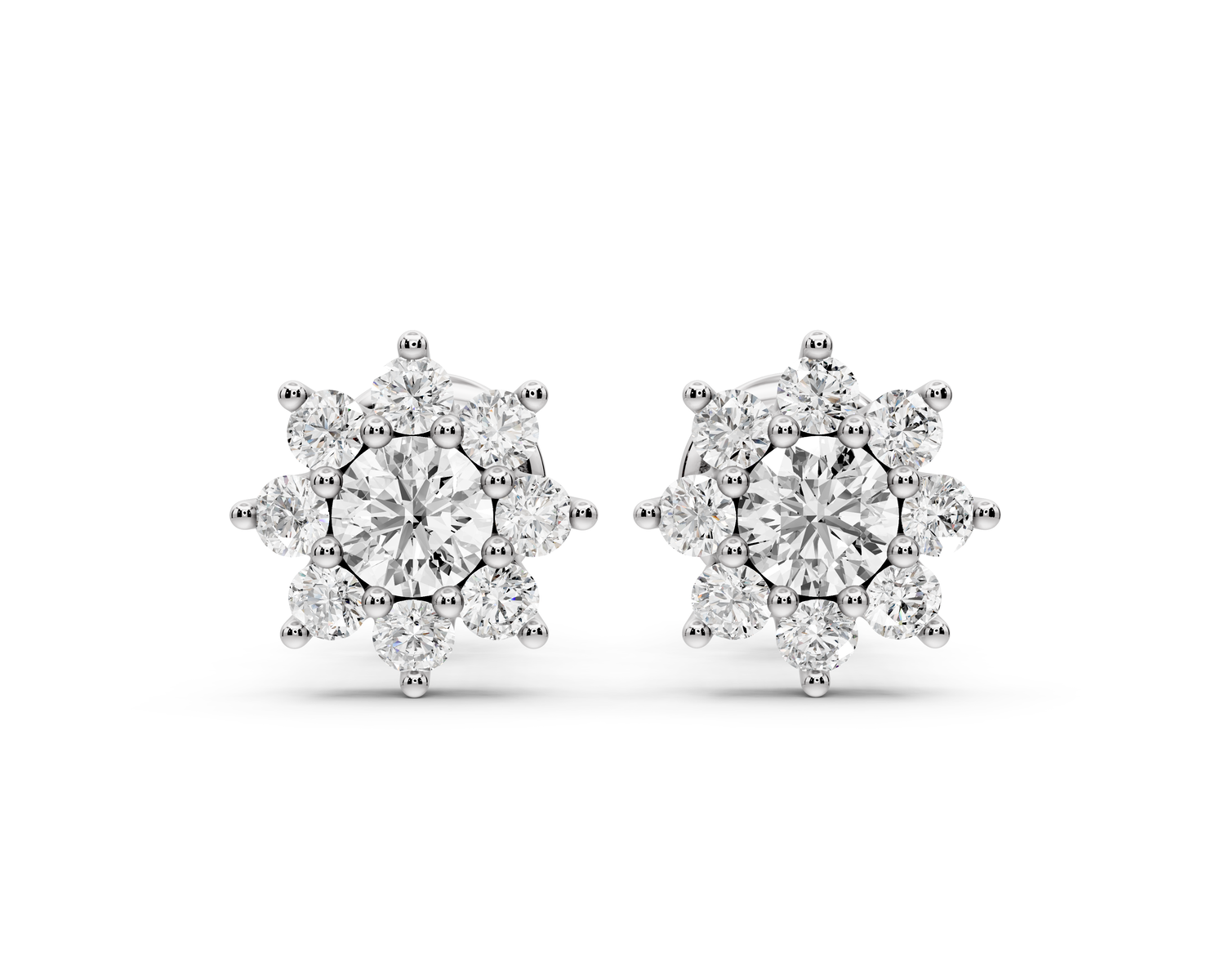 Ivy Earrings White Gold