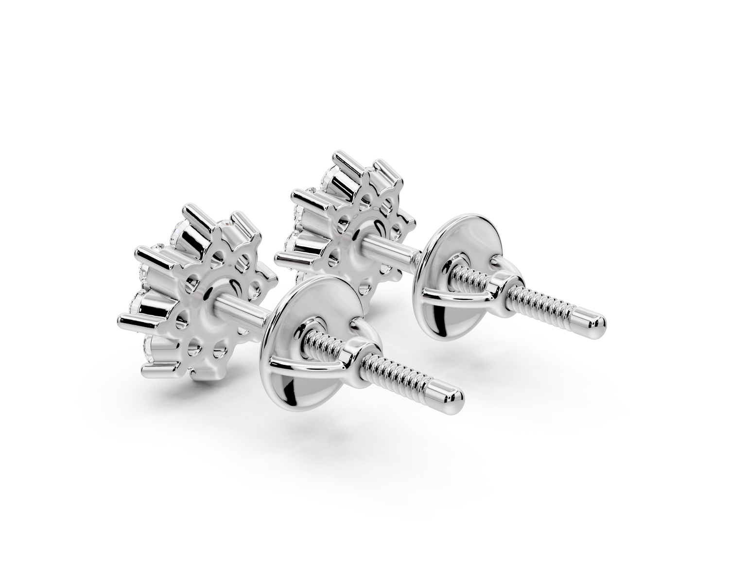 Ivy Earrings White Gold