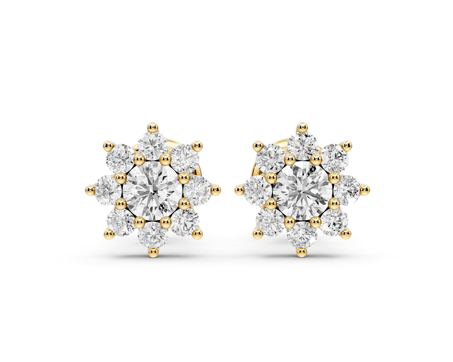 Ivy Earrings Yellow Gold