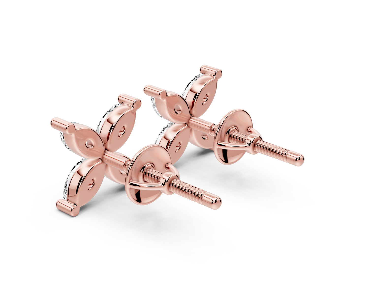 Nora Earrings Rose Gold