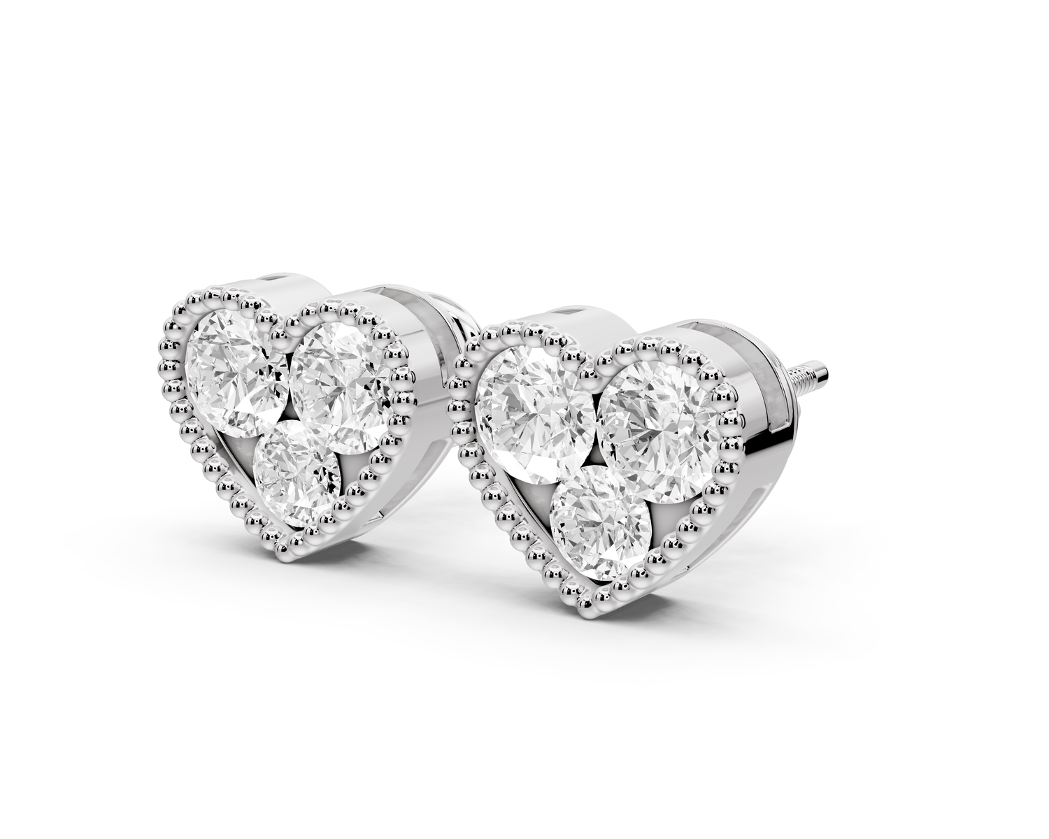 Hazel Earrings White Gold