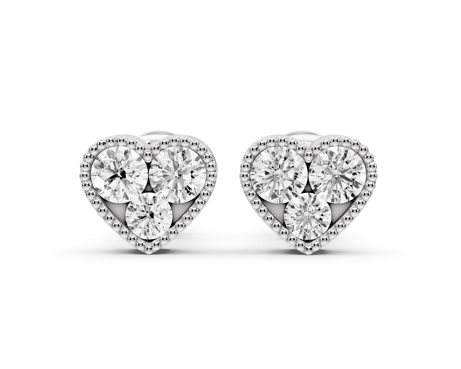 Mila Earrings White Gold