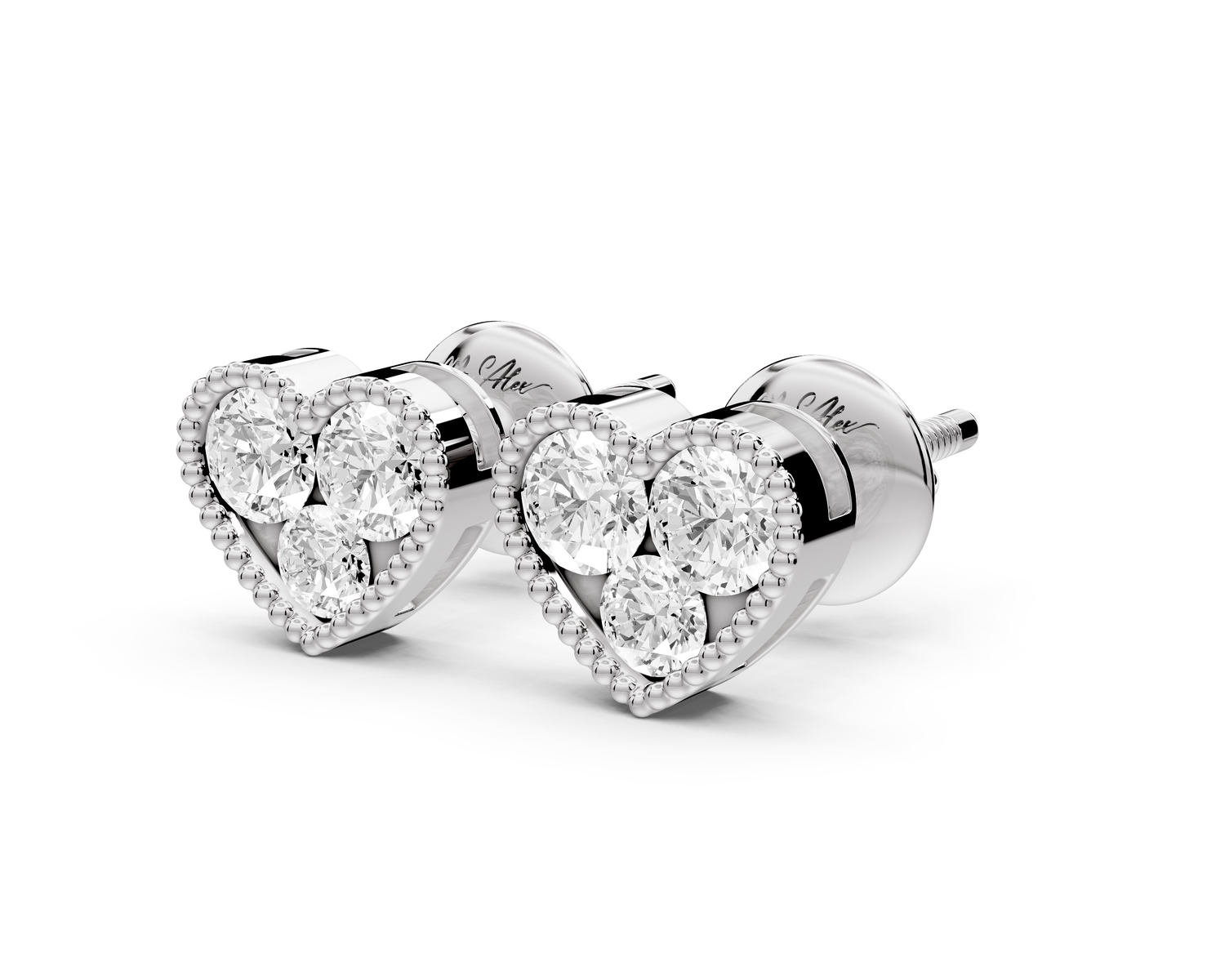 Mila Earrings White Gold
