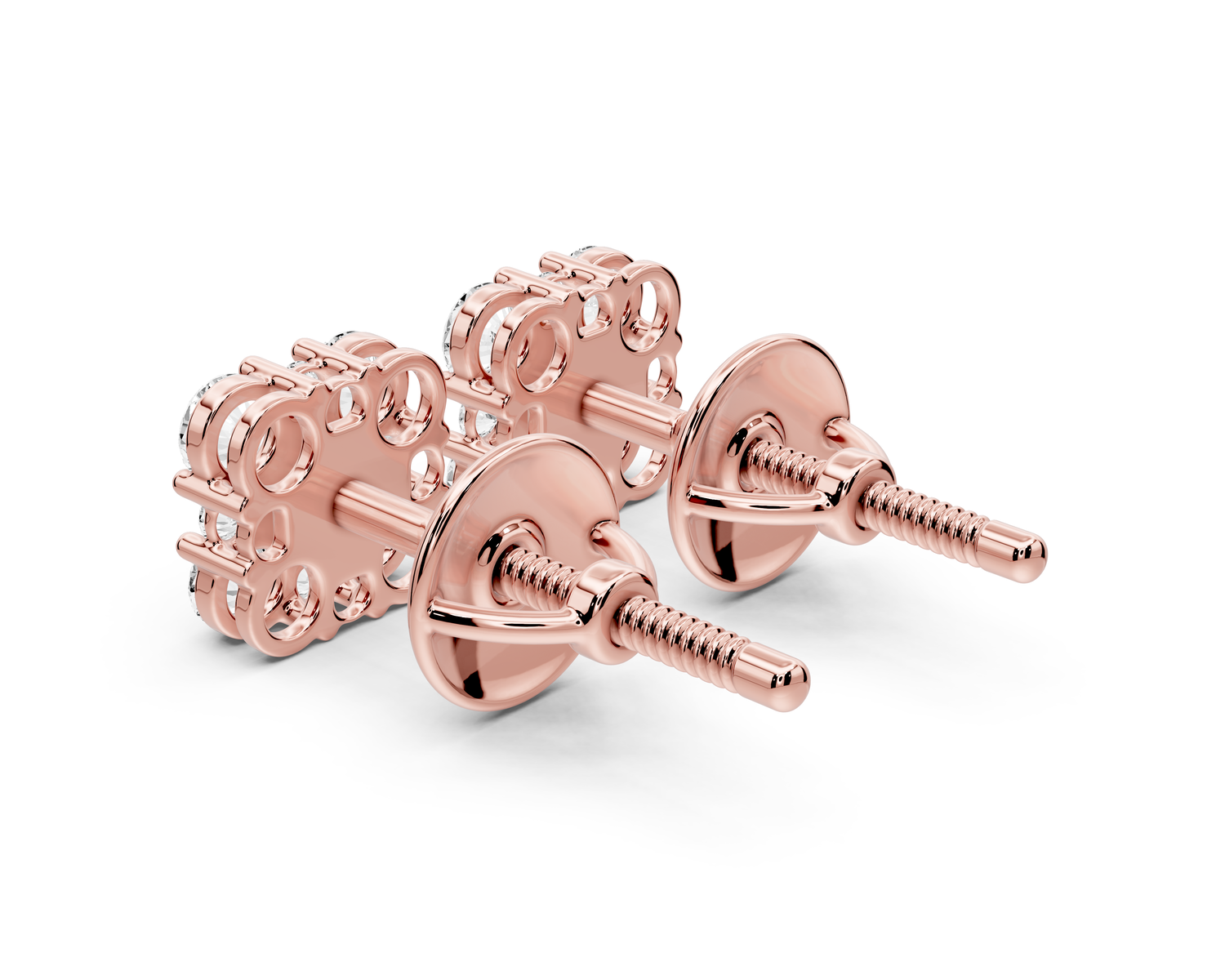 Luna Earrings Rose Gold