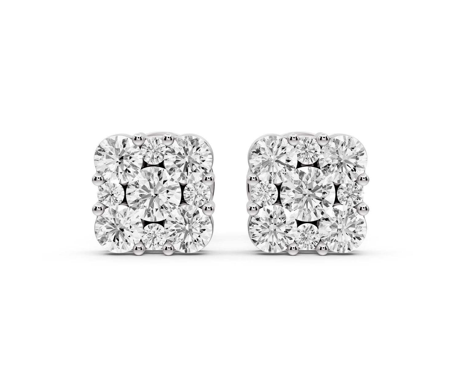 Luna Earrings White Gold