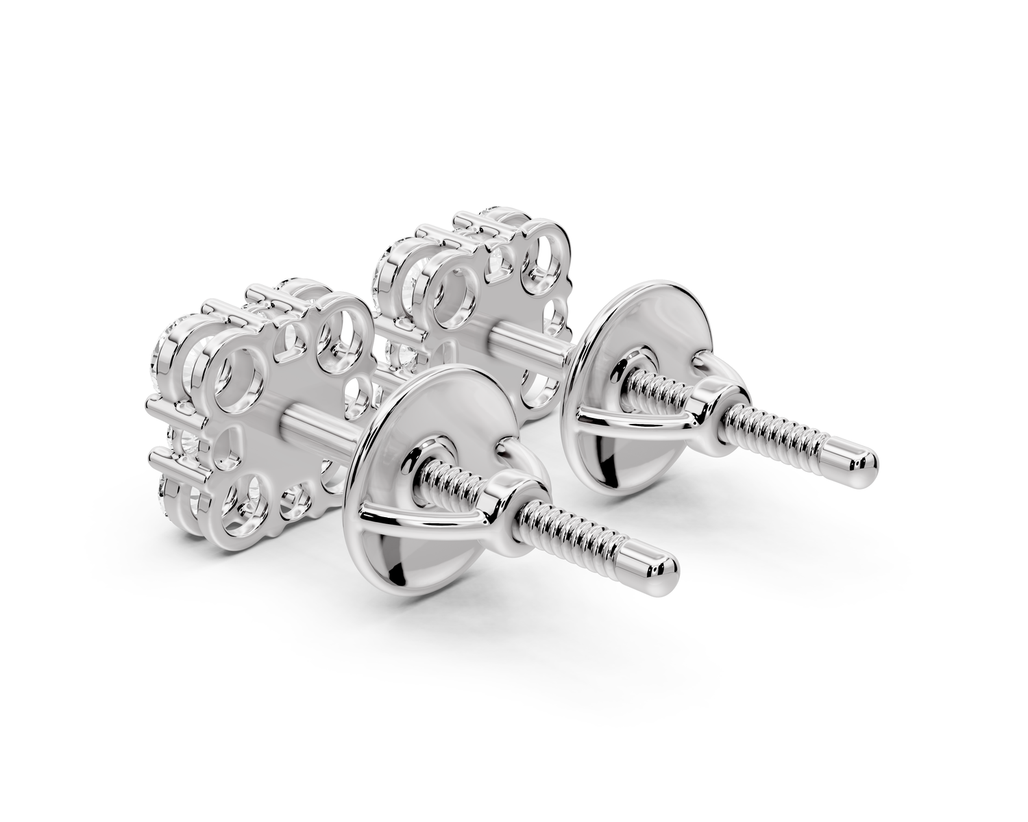 Luna Earrings White Gold