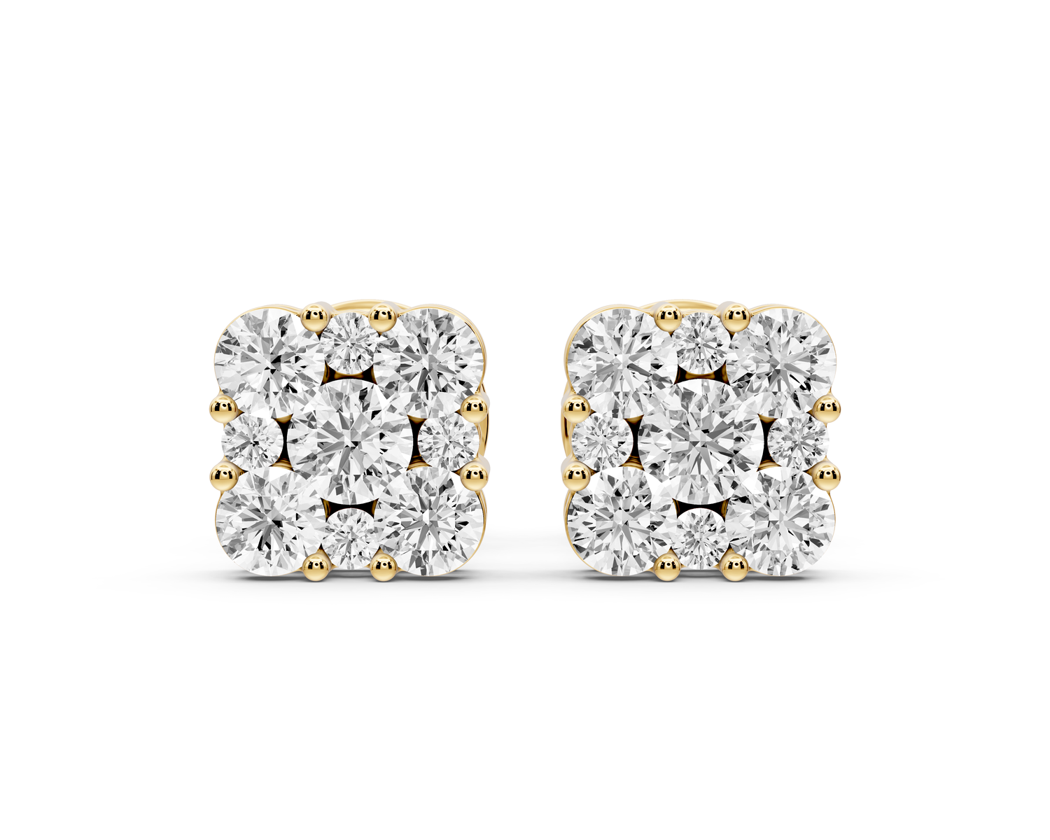 Luna Earrings Yellow Gold