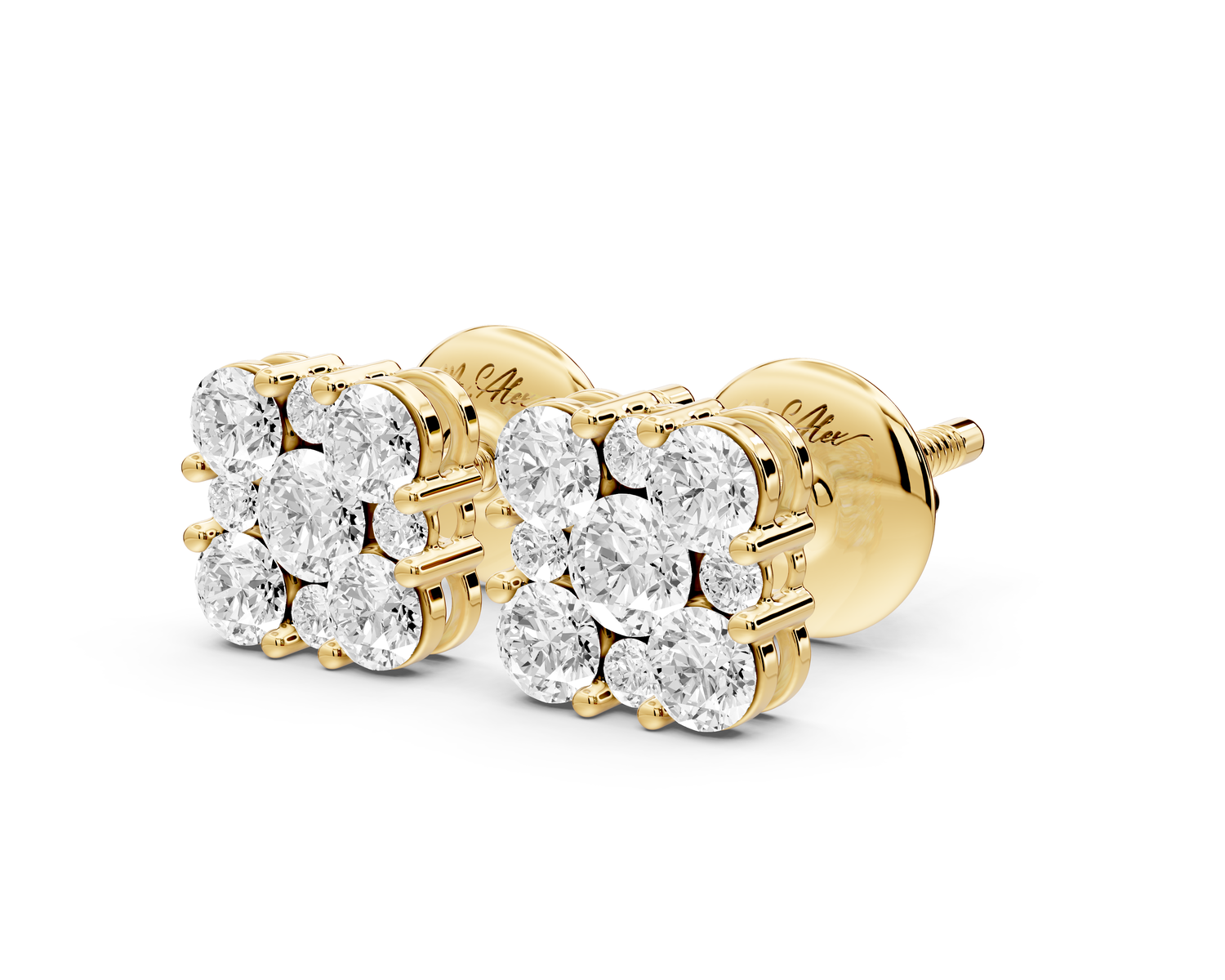 Luna Earrings Yellow Gold