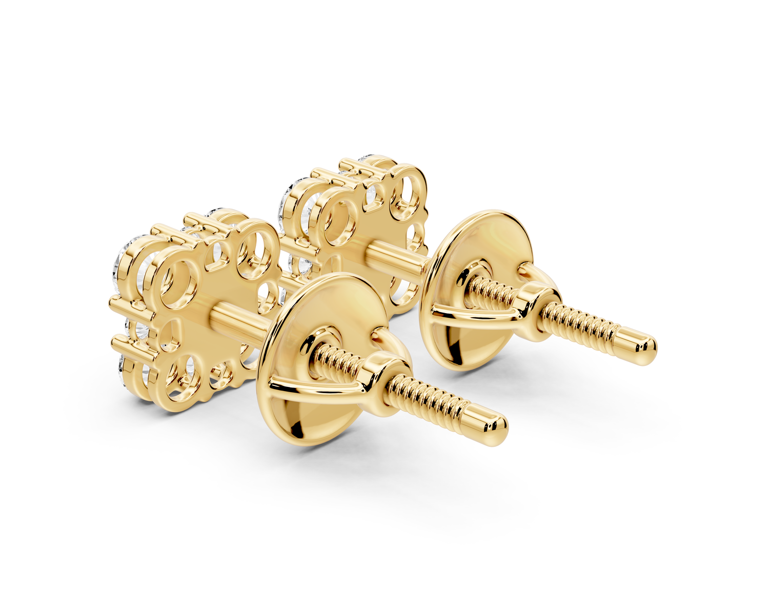 Luna Earrings Yellow Gold