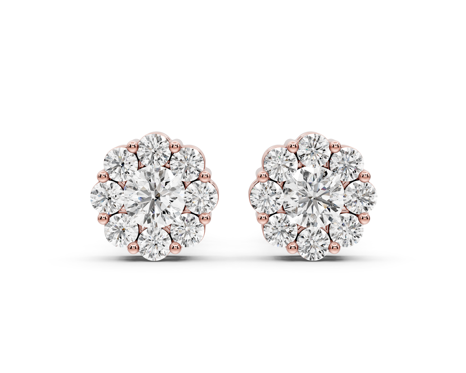 Iris Earrings Rose Gold