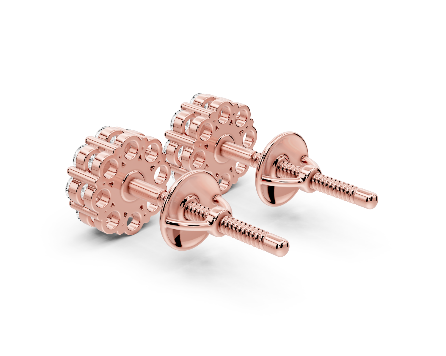 Iris Earrings Rose Gold