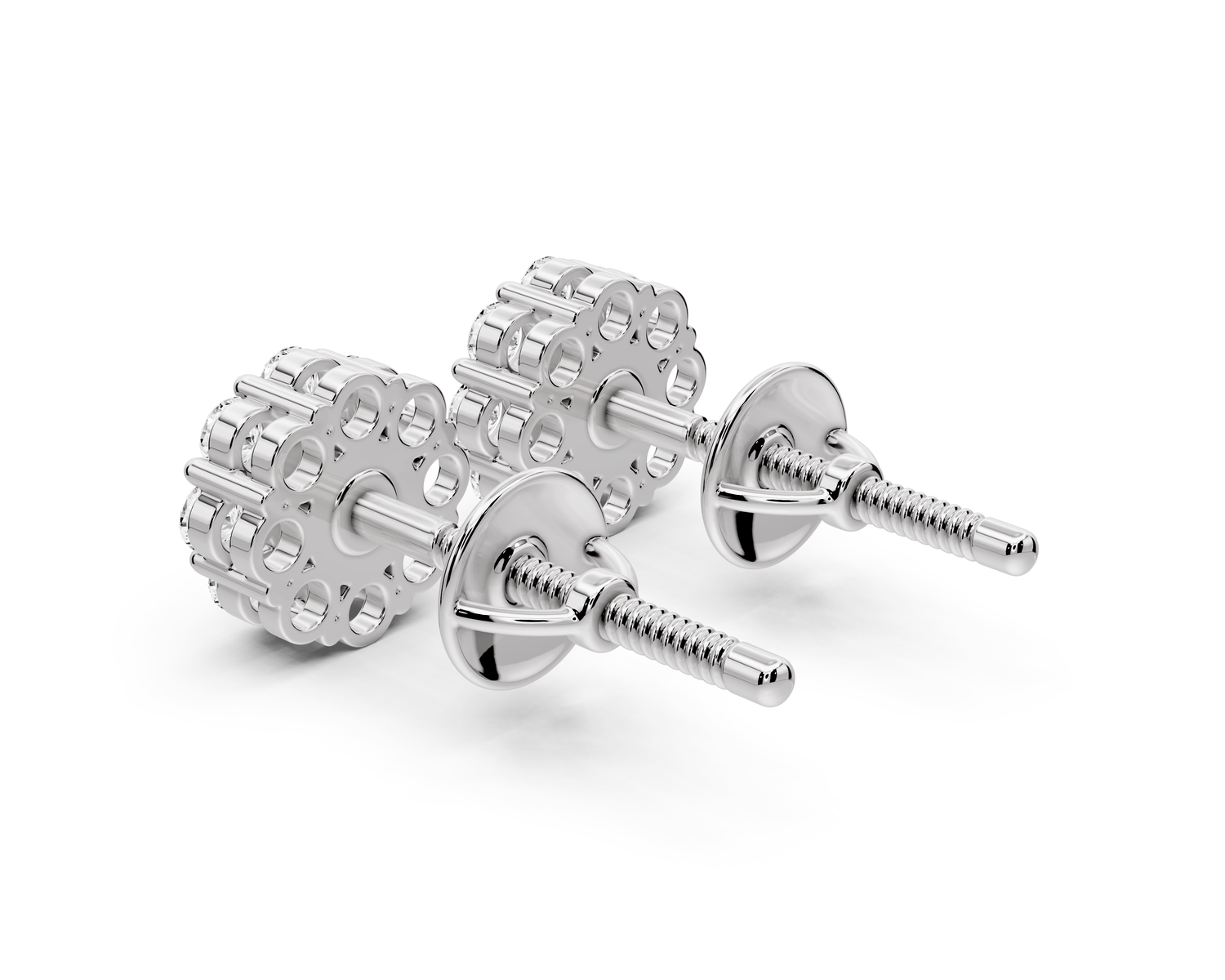 Iris Earrings White Gold