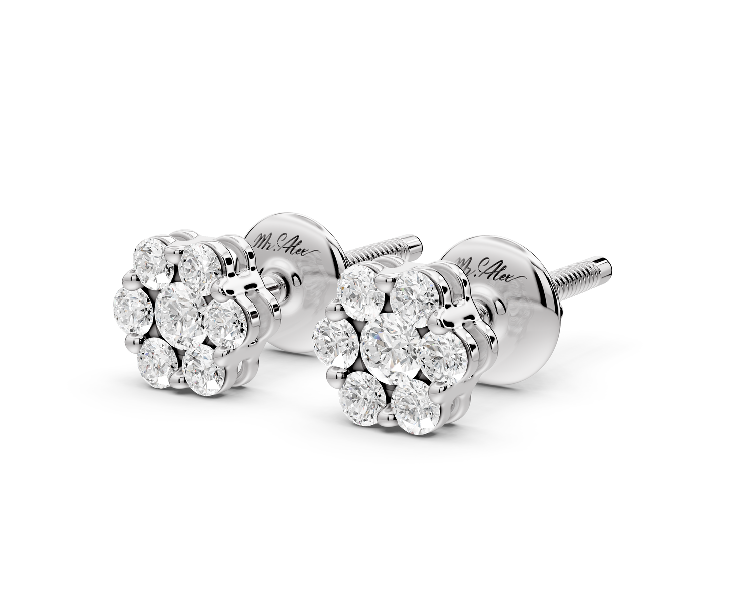 Quinn Earrings White Gold