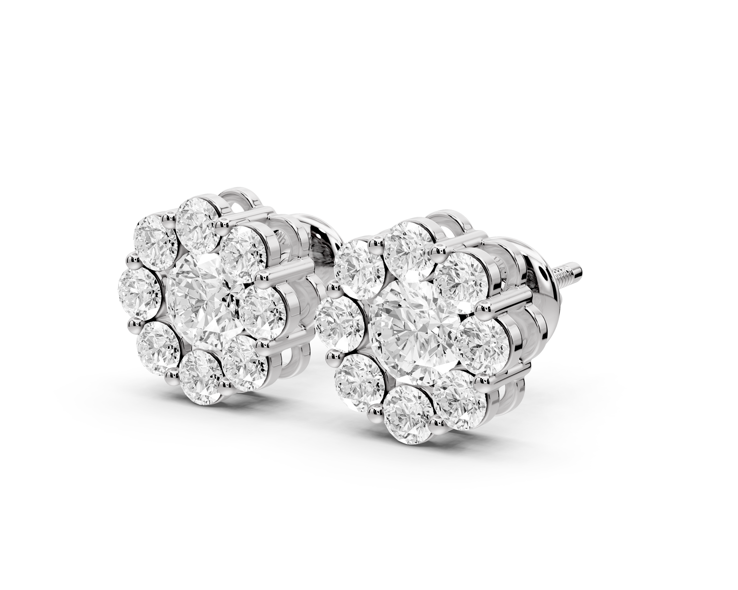 Audrey Earrings White Gold