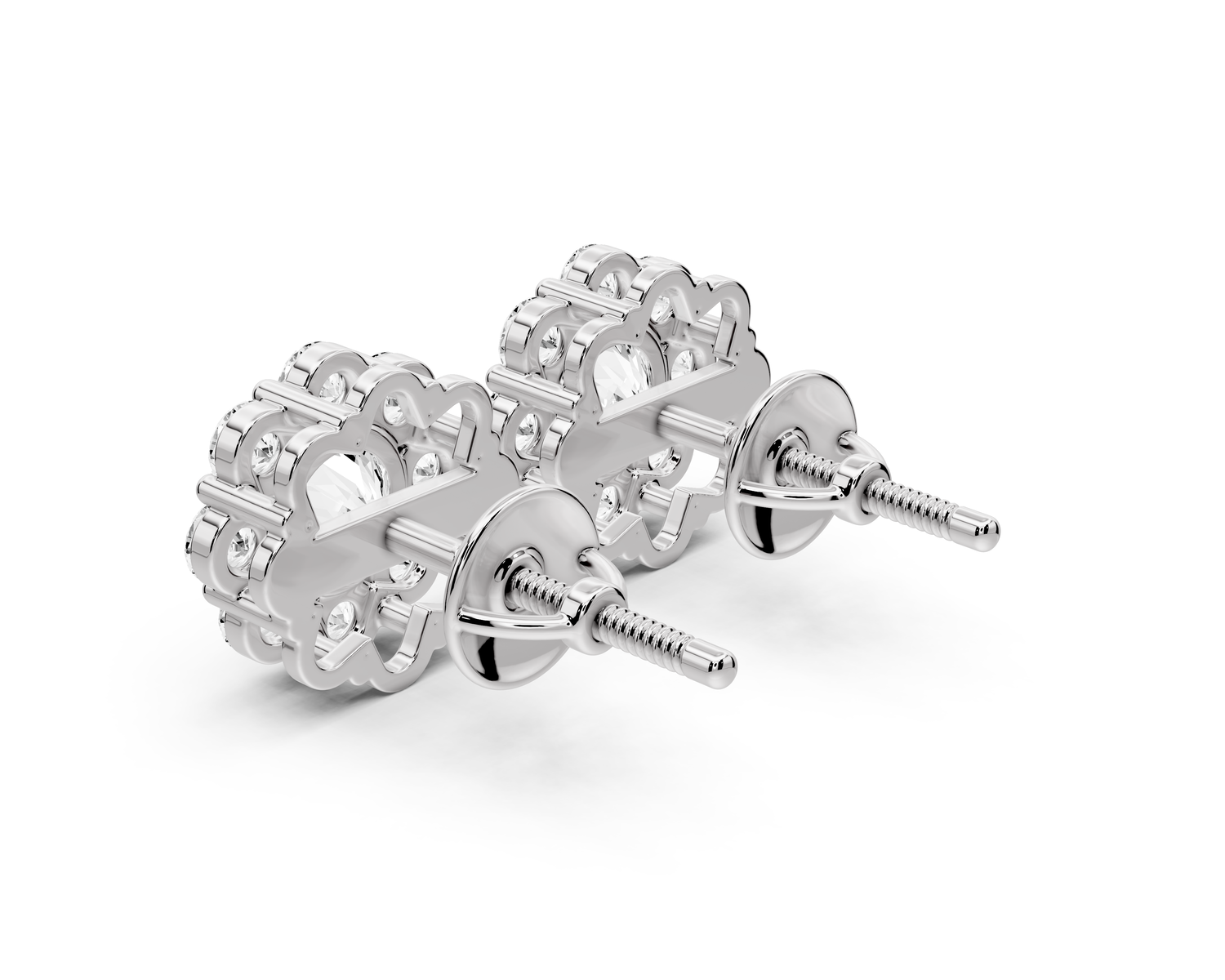 Audrey Earrings White Gold