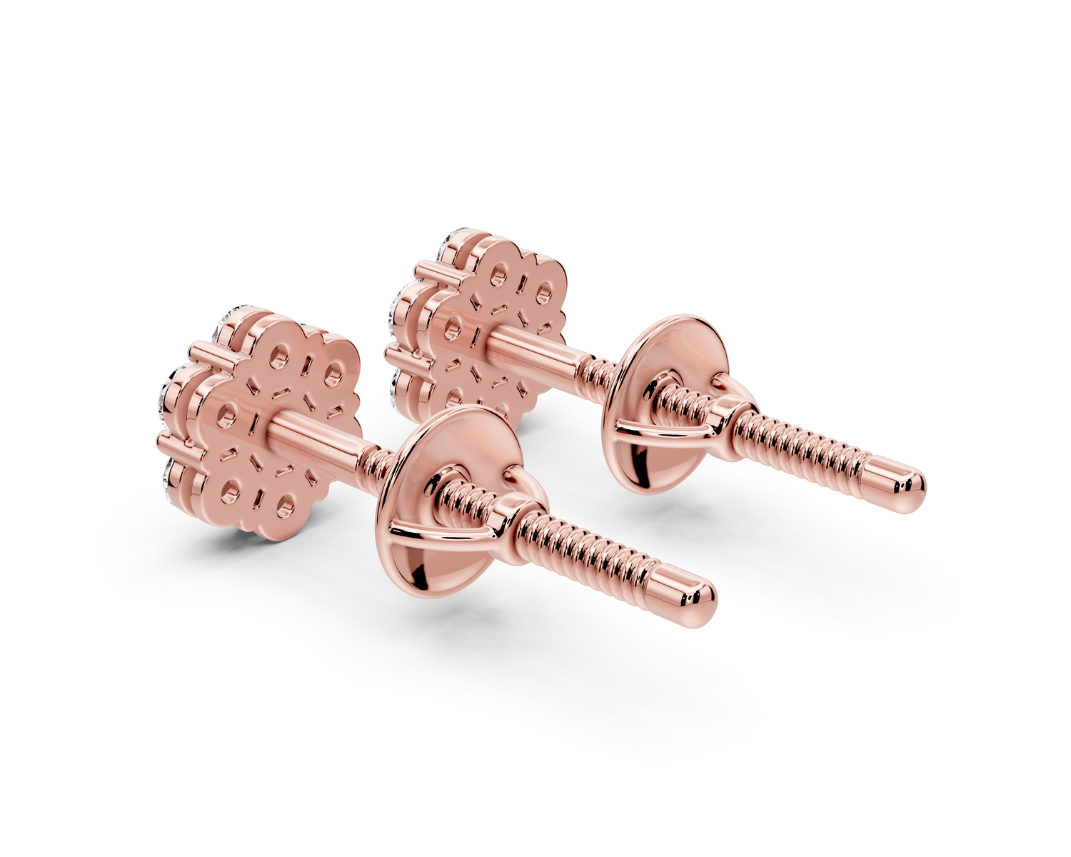 Violet Earrings Rose Gold