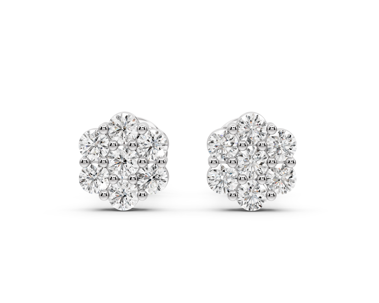 Violet Earrings White Gold
