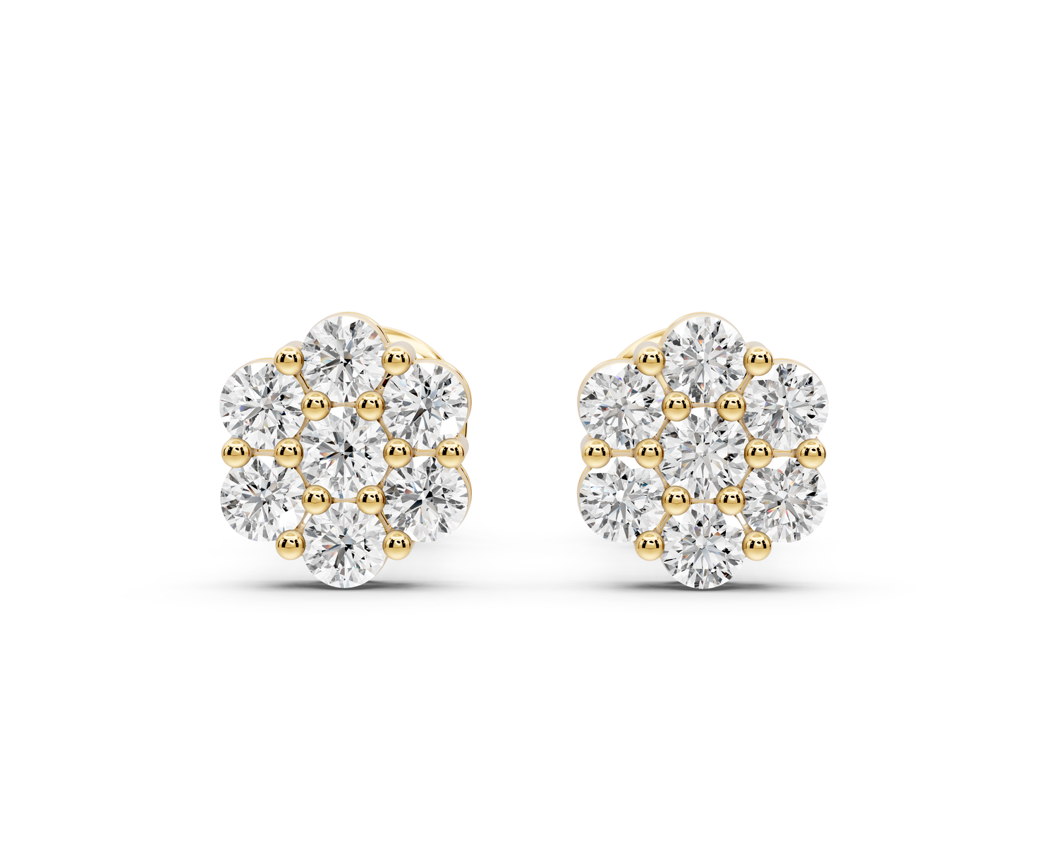 Violet Earrings Yellow Gold