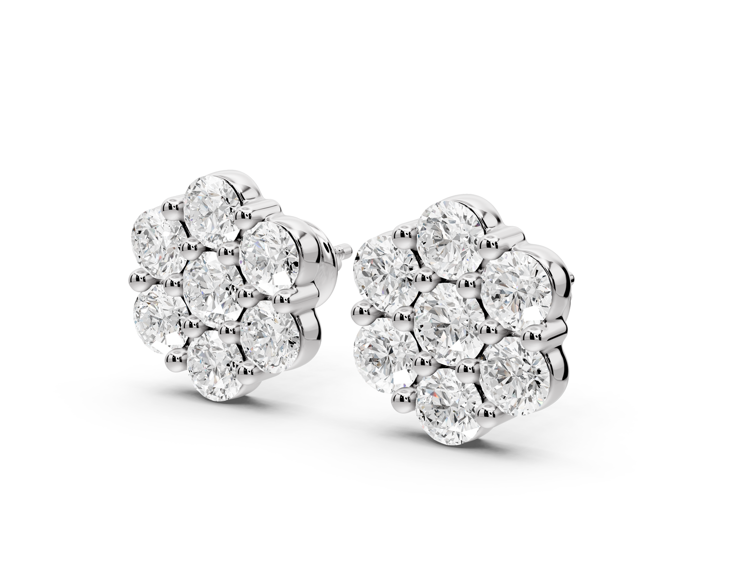 Eva Earrings White Gold