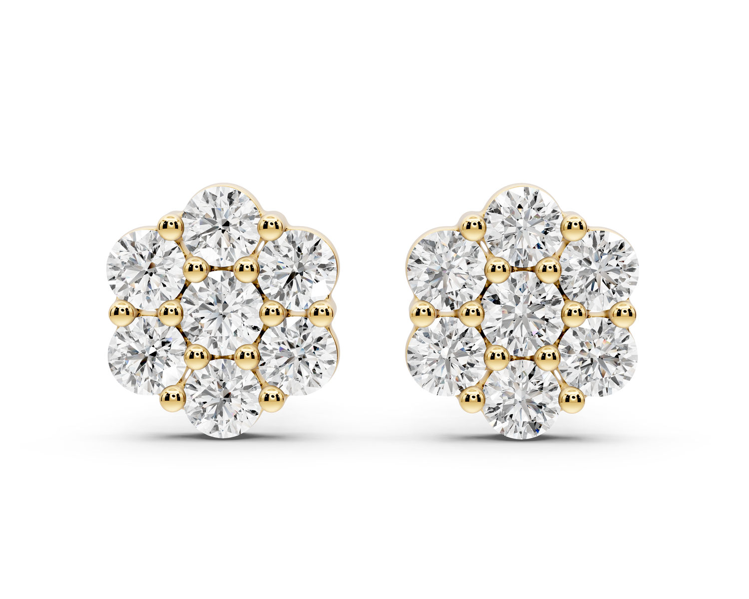 Eva Earrings Yellow Gold
