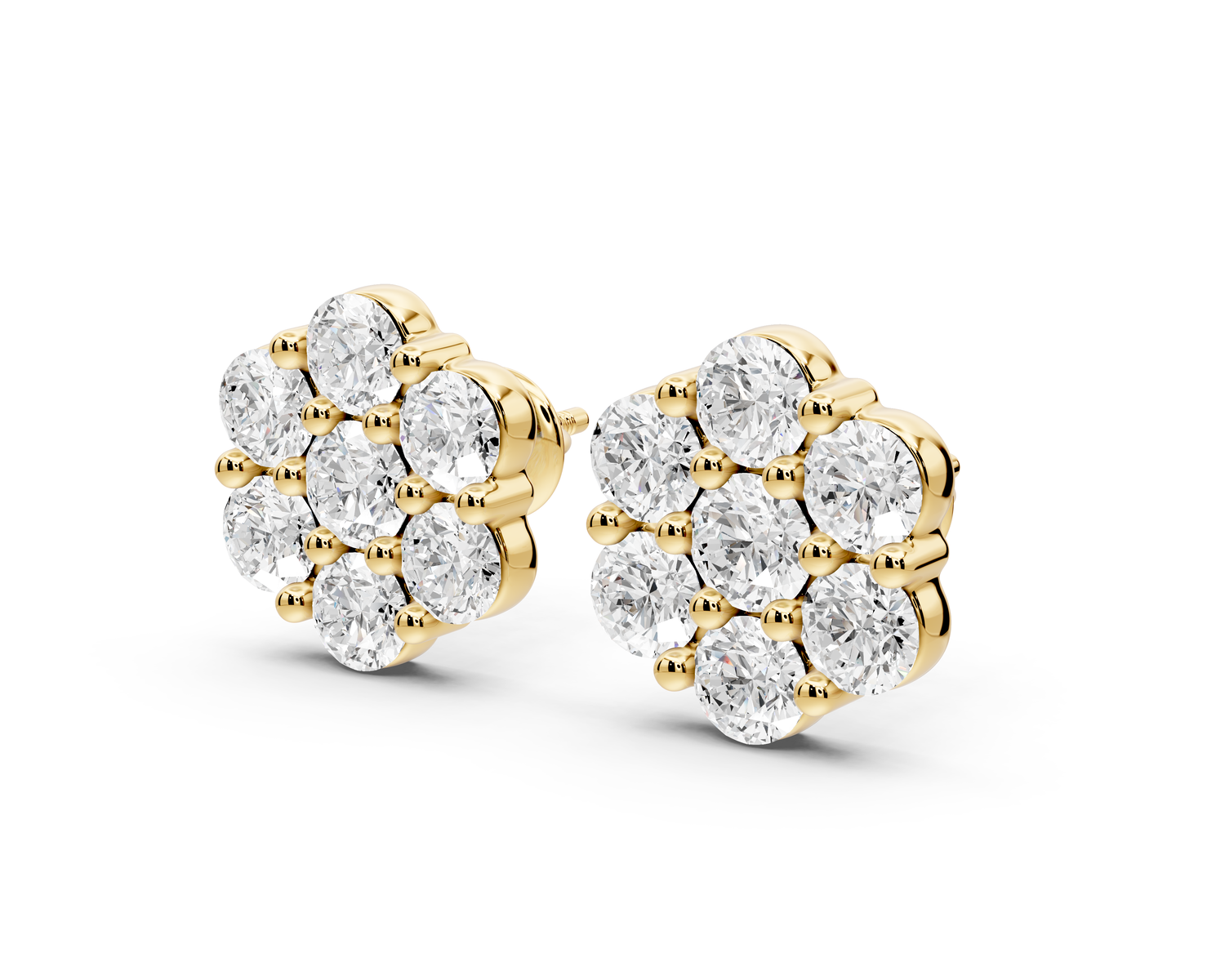 Eva Earrings Yellow Gold
