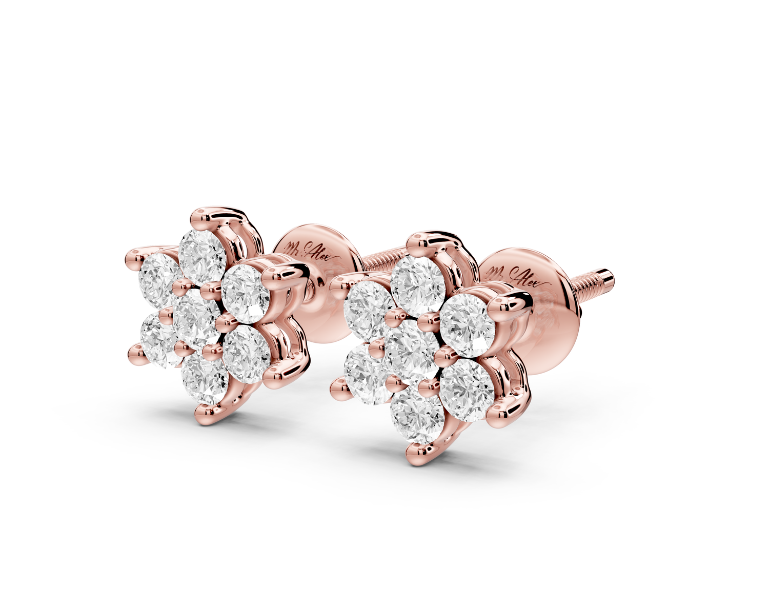Gemma Earrings Rose Gold