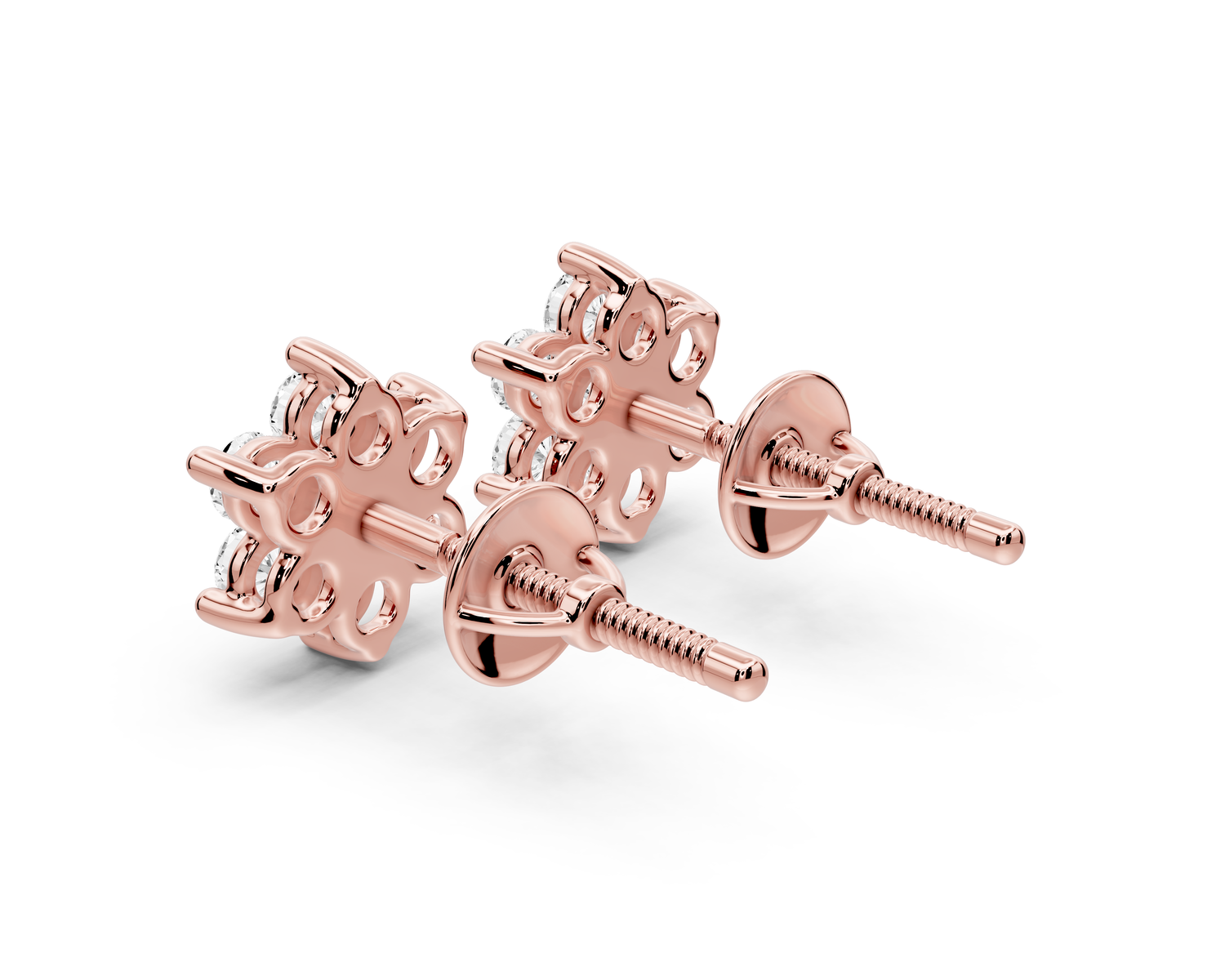 Gemma Earrings Rose Gold