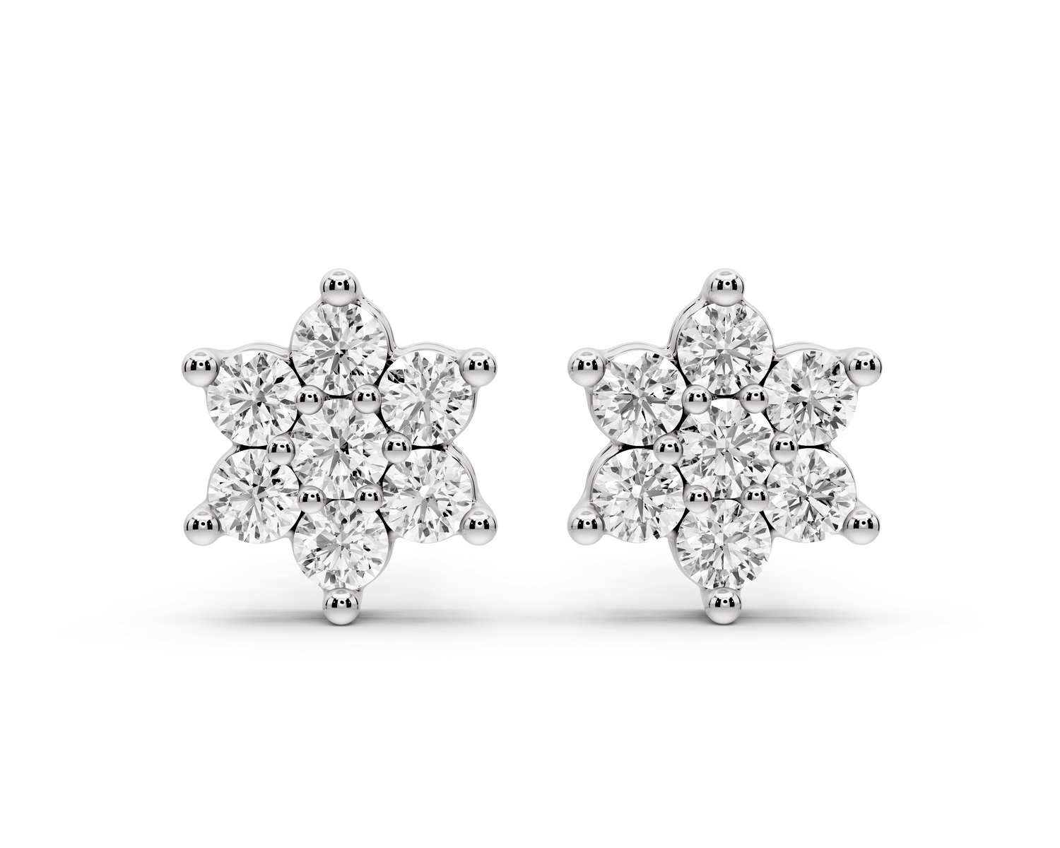 Nina Earrings White Gold