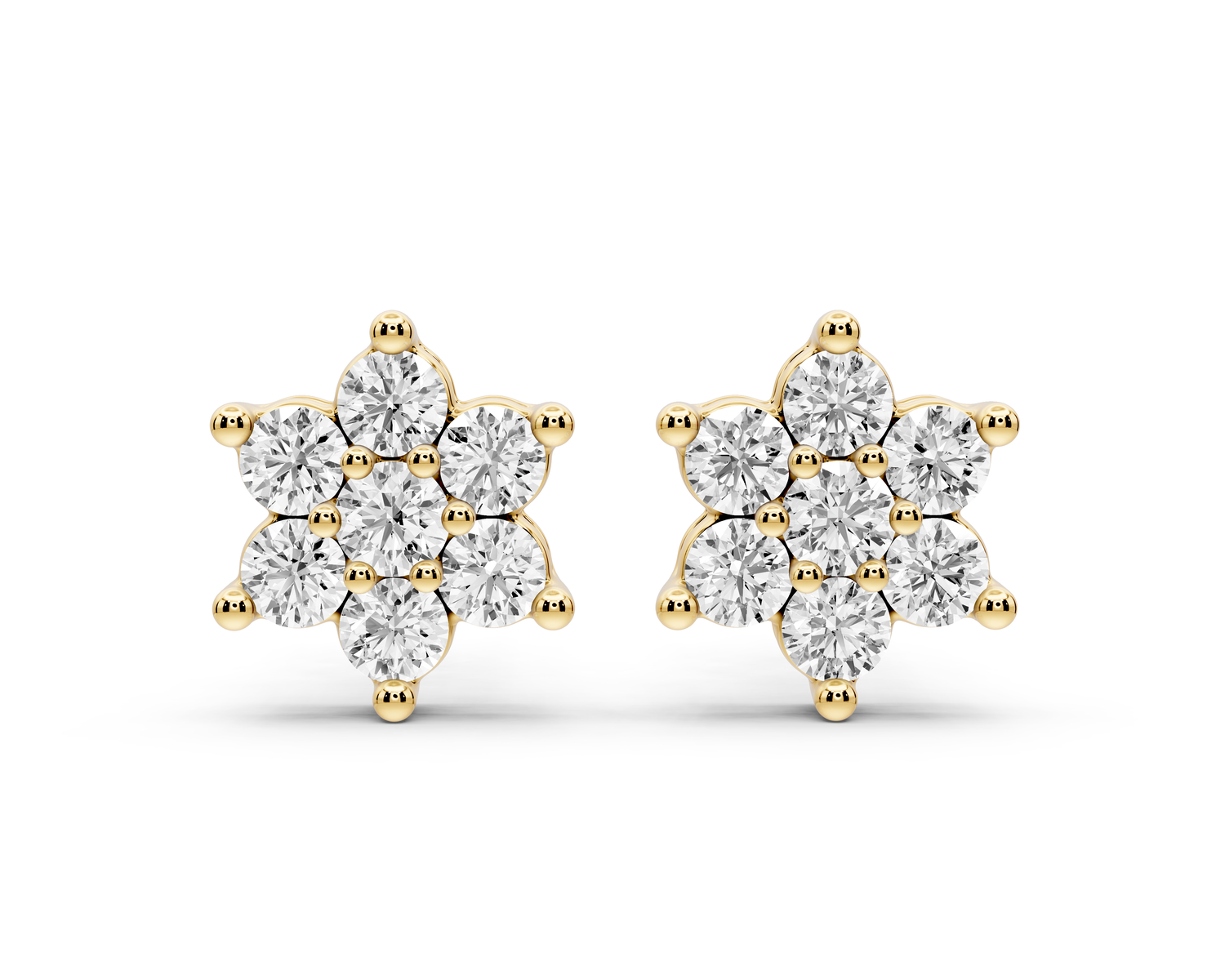 Nina Earrings Yellow Gold