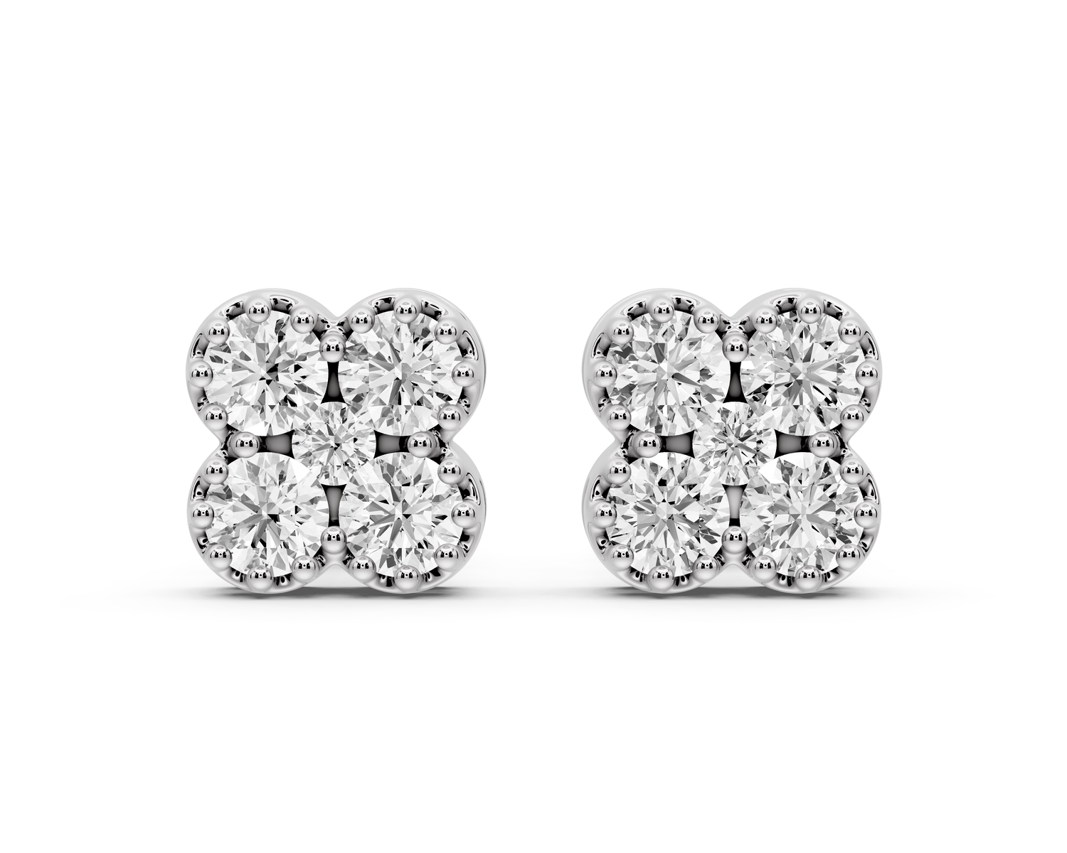 Zara Earrings White Gold