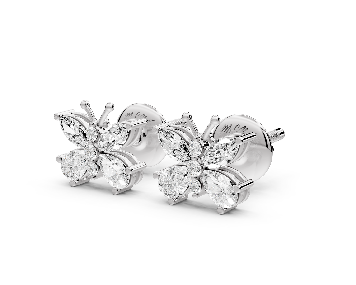 Celine Earrings White Gold