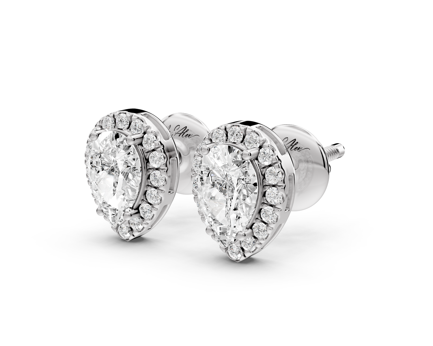 Lila Earrings White Gold